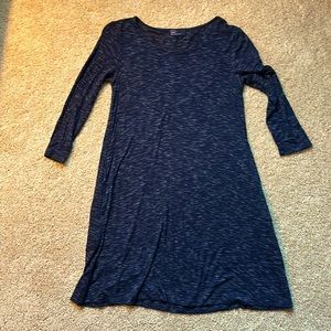 Gap marbled navy A line dress with pockets
